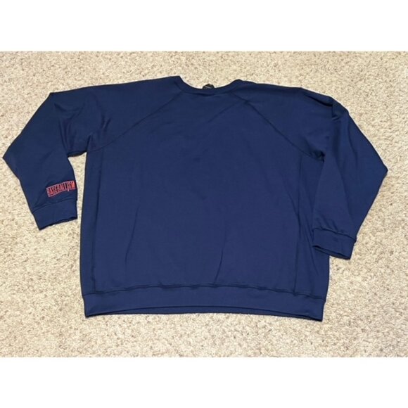 Baseballism Men Navy Blue Flag Man Badge Crewneck Sweatshirt Size XXL 2XL EUC - Picture 5 of 5